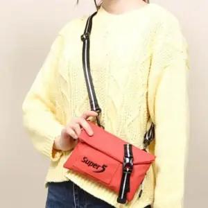 남자슬링백 트렌디 학생 작은 여행 가방 데일리 메신저백 오렌지