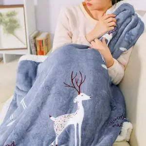 기내담요 사무실 학생 극세사 인조 양털 이불 무릅 무릎 담요