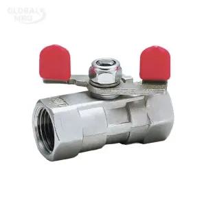 스텐 볼밸브 나비손잡이밸브 나비 40K200도 304 고온밸브 플로발 나비밸브 32A 스텐밸브 V03W-304