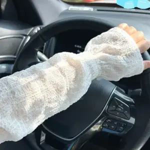 바람 햇빛 자외선차단 화이트 쿨토시 팔토시 (양쪽세트)