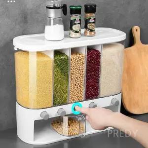 잡곡디스펜서 습기 쌀벌레 잡곡 조식 방습 주방 곡물