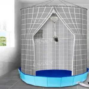 비상 이동식 그레이 물막이 간이 텐트 샤워실 욕실 샤워부스 휴대용 파티션