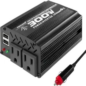 MKLIHFD 300W 파워 인버터 DC 12V를 110V AC로 변환하는 차량용 4.2A 듀얼 USB 어댑터 포함