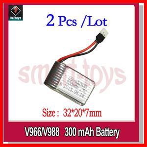 V966-016 배터리 3.7V 250/300/380mAh 450/520/600 mAh Wltoys v966v988 V977 V930 RC 헬리콥터 예비 부품