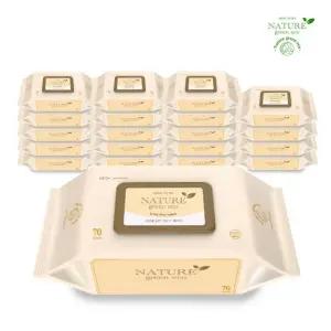 브이숍  네이처 그린 에코 프리미엄 물티슈 20팩(70매입)  굿딜 BUyuS