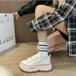 여성 키높이 스니커즈 발 편한 키높이운동화 2컬러 WC98F78