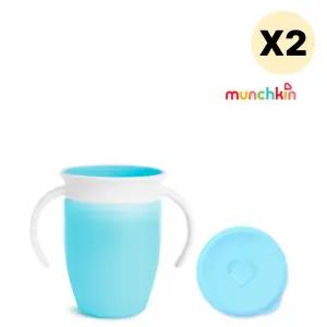 스엔코샵 유아손잡이물컵 미라클컵 텀블러뚜껑 블루2p BNS