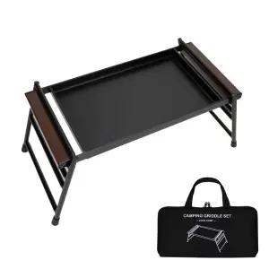 아웃도어 스토브 플레이트 스테이크판 주방용품 캠핑 플랫버너 스테인리스 테이블 휴대용