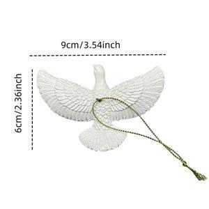 홈 알론 2 레진 우정 비둘기 크리스마스 트리 장식 시뮬레이션 특별한 사람을 위한 최고의 선물 새 피규어