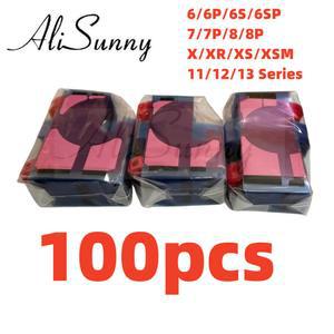 아이폰 15 플러스 11 12 6S 7 8 X XR XS 13 14 Pro Max 배터리 접착 스티커 100개, 이중 테이프 당김 트립 부품