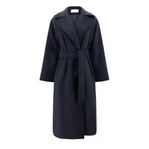 막스마라 25FW 막스마라 여성 MANUELA 마누엘라 벨티드 울 롱코트 네이비 MANUELA 003
