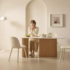 제이픽스 그레이스 포세린 통 세라믹 템바보드 1600 식탁 -백화이트