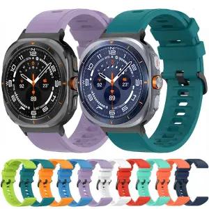 삼성 갤럭시 워치 울트라 47mm 2025 스마트워치용 스포츠 실리콘 스트랩 갤럭시 워치 8-7 울트라 47mm용 손