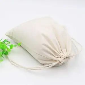 25X32cm 파우치 조리개 대형 면 다용도주머니 무지파우치 린넨파우치 면주머니 쌀주머니