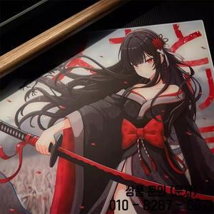 게임센스 아스카 소나 기모노 강화유리 마우스패드 대형 e스포츠에서 FPS 위해 특별히 설계된 500x400mm