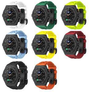 삼성 갤럭시 워치 8 클래식 46mm용 고급 탄소섬유 개조 키트, 갤럭시 워치 8 44 액세서리용 플루오로러버