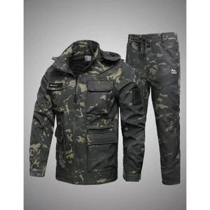 동계 낚시복 가을 겨울 남성 방수 의류 방한복 상하의 세트 01 그린 상의 하의 165