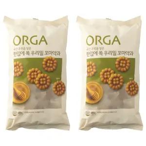 올가홀푸드 한입에 쏙 우리밀 꼬과 400g 2개