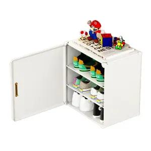 플라스틱 신발장 조립식 실외 방수 현관 슈즈랙 사무실 간이 야외 신발수납 코너형