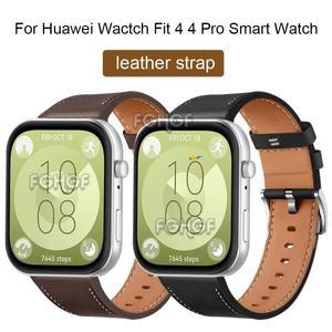 Huawei Watch Fit 4 Pro 용 가죽 스트랩 3 시계줄 Accessorie 시계 밴드 교체 Correa