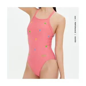 아레나 여성수영복 플러피프렌즈2 선수 스트랩백 A5SL1CO02COR