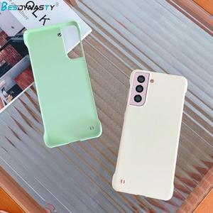 삼성 갤럭시 S25 S23 FE S24 울트라 S21 FE S22 플러스 프레임리스 슬림 스킨 매트 하드 뒷면 커버 케이스