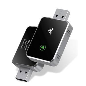 무선 카플레이 어댑터, 2025년 업그레이드된 2-in-1 미니 사이즈 및 안드로이드 오토, USB 타입-C, 플러그 앤 플레이, 안정적인 제어 Android로 유선에서 무선으로 변환 가능