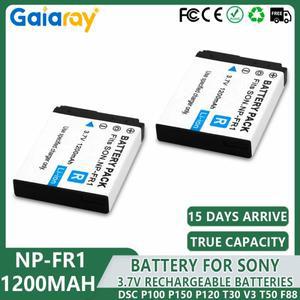 1200mAh 충전식 배터리 NP-FR1 NP 카메라 소니 DSC P100 T30 V3 F88