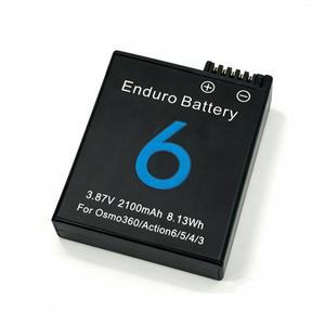 DJI 오스모 액션 6 5 프로 4 3 호환 배터리, 액션 시리즈 카메라용 대용량 교체 배터리