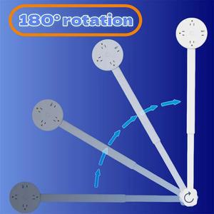 회전형 플랫 플러그 멀티탭 침대 뒤 소파 좁은 공간 콘센트 확장