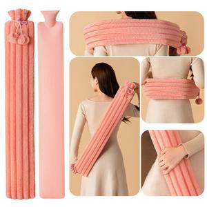 휴대용 봉제 겨울 긴 물주머니 진정 아칭 핸드 워머 소프트 핫 팩 보온 물병, 3250ML