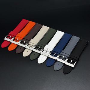 시계줄 18mm 19mm 20mm 21mm 22mm 23mm 24mm FKM 러버 시계 스트랩 오메가 롤렉스 세이코 밴드용