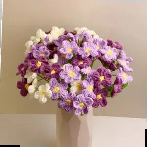 조화 뜨개꽃 물망초 인테리어 꽃장식 소품 꽃다발만들기 DIY 꽃소품 사탕꽃다발 생일선물 모루꽃다발