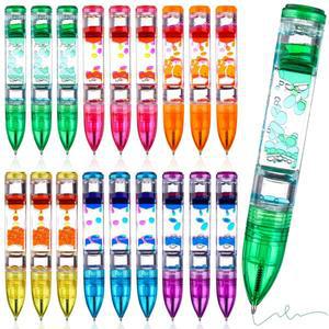 다채로운 액체 모션 버블러 펜 피젯 노벨티 재미있는 타이머 Str용 18 개