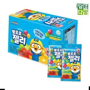간식 팔도 뽀로로 과일젤리 53g(12입)