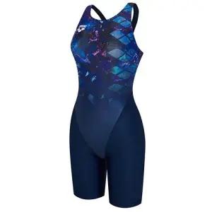 아레나 여성수영복 아이스버그 4부 반신 레이서백 A5SL1LD38BLU