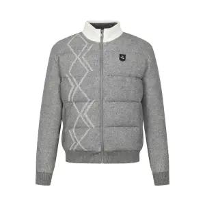 [핑]골프 남성 투톤 배색 구스 다운 니트 가디건 111E4SD311-MG_BP