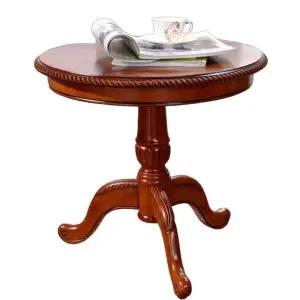 원목 빈티지 협탁 테이블 원형 작은 사이드