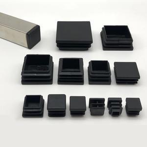 PE 플라스틱 사각 직사각형 파이프 플러그, 방수 캡, 의자 발, 스테인리스 스틸 씰링 발 커버