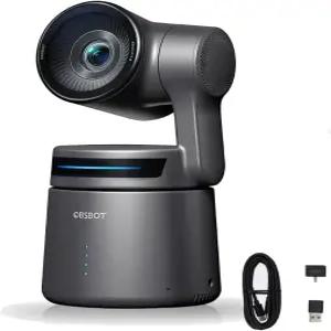 OBSBOT 테일 AIR NDI 스트리밍 PTZ 카메라 AI 추적 기능이 있는 4K 웹캠 1.8인치 CMOS f/1.8 조리개 제스처