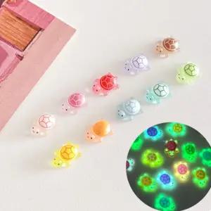 야광 거북이 파츠세트 10p 1세트 DIY 키링소품 재물운 장수 상징 소품샵 선물용 파츠 10color