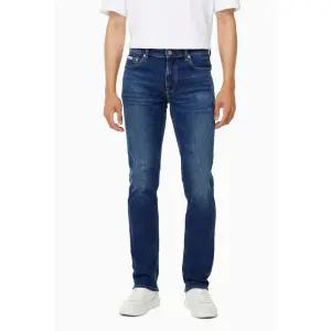 [롯데백화점]캘빈클라인 남성 바디핏 다크블루 기모 청바지 J327407