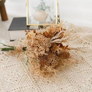 인공 플라스틱 꽃 유칼립투스 미슬토 크리스마스 홈 웨딩 장식 민들레 꽃다발 가짜 DIY 배열