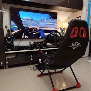 레이싱 게임 의자 게이밍 스티어링 접이식 고정 VR