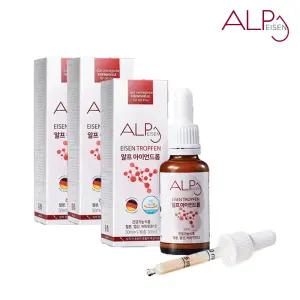 알프뉴트리션 무설탕 유아 어린이철분제 임산부철분 알프아이언드롭 철분영양제 30ml 3개