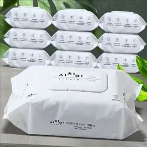 두꺼운 아기 물티슈 순한 신생아 물티슈 데일리 대용량 캡형 유아 두꺼운 아기