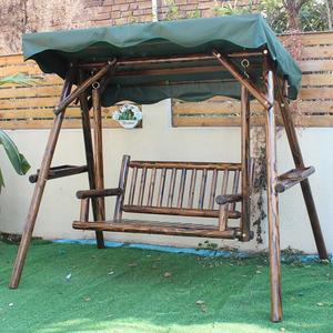 정원용 주택 대형 흔들 의자 리프트 원목색상 발코니 세트 더블 흔들그네 나무 로즈우드