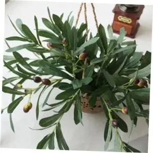 인테리어 올리브 조화바구니 행잉 식물플랜트 벽장식