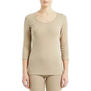 기모 란쥬 아크릴 민자 보온성 겨울 여성 내복 7부상의 컬러택1 LG7419