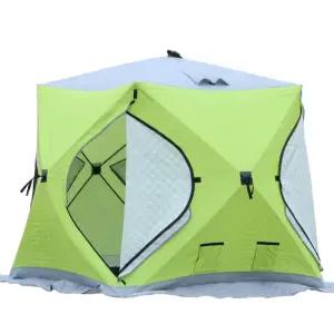 동계 누빔 텐트 겨울 캠핑 큐브텐트 빙어낚시 야외 방풍 낚시 얼음낚시 방수 쉘터 빙어